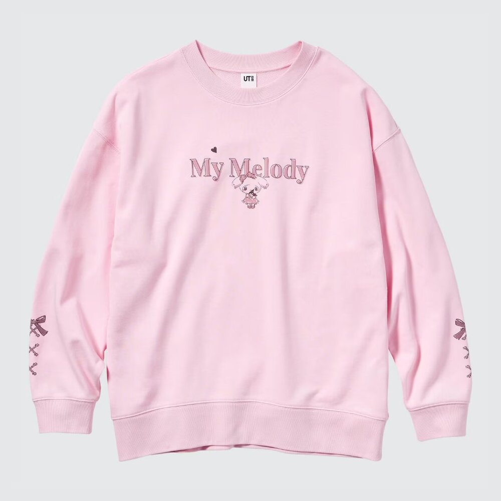 Uniqlo UT Sanrio Character My Melody Pink Oversized Sweatshirt - Small